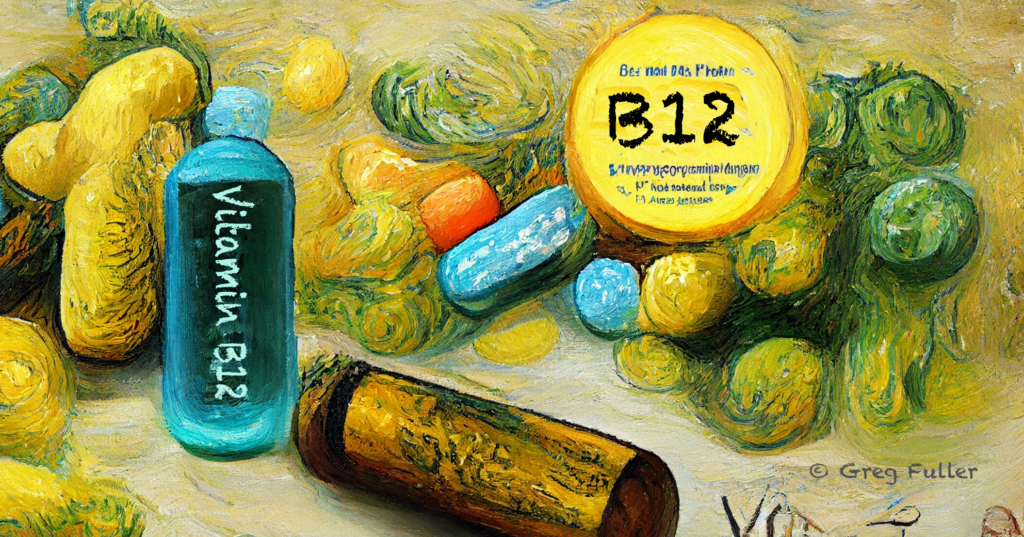 Vitamin B12 Abstract Painting